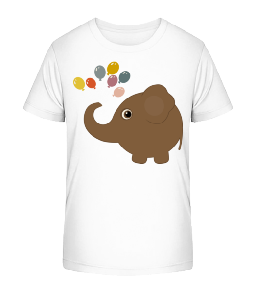 Enfant Comic - Éléphant - T-shirt bio Enfant Stanley Stella - Blanc - Devant