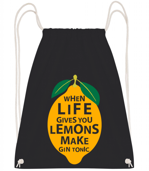When Life Gives You Lemons - Sac à dos Drawstring - Noir - Vorn