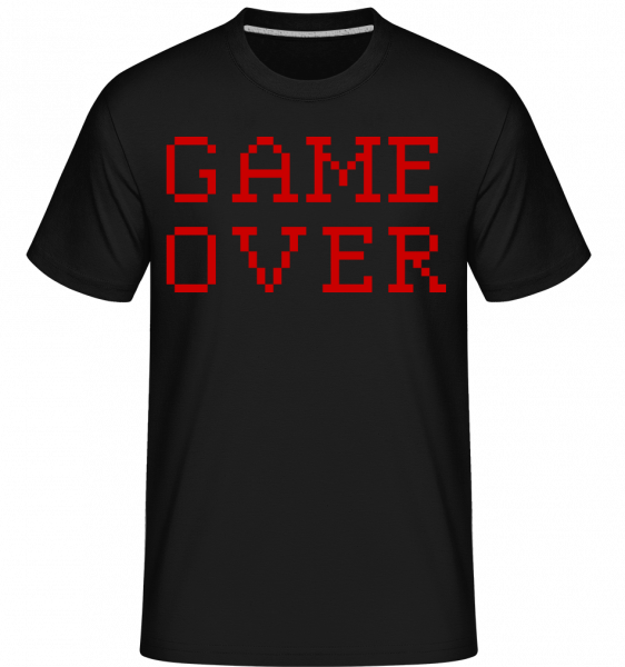 Game Over Pixel -  T-Shirt Shirtinator homme - Noir - Vorn