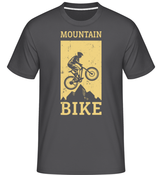 Mountain Bike -  T-Shirt Shirtinator homme - Anthracite - Devant