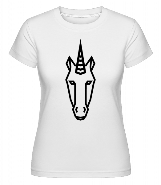 Licorne Bordée De Plaine -  T-shirt Shirtinator femme - Blanc - Vorn