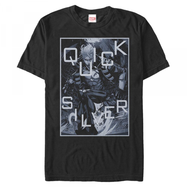 Marvel - X-Men - Quicksilver Silver Surf - Homme T-shirt - Noir - Devant