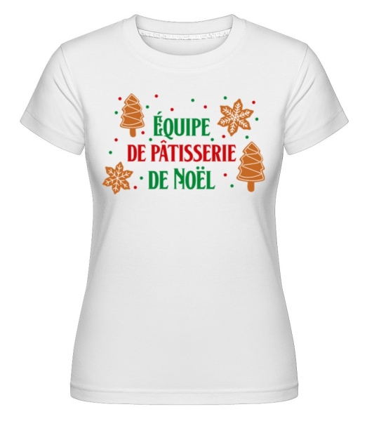 Équipe De Pâtisserie De Noël 2 -  T-shirt Shirtinator femme - Blanc - Devant