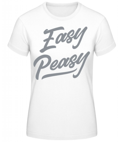 Easy Peasy - T-shirt standard Femme - Blanc - Devant