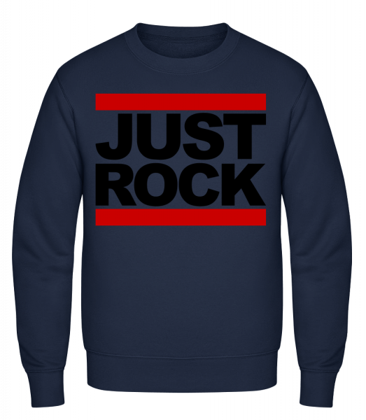 Just Rock Logo - Sweat-shirt classique avec manches set-in - Marine - Vorn