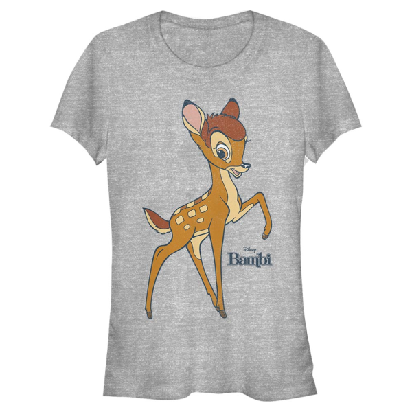 Disney Classics - Bambi - Bambi Big - Femme T-shirt - Gris chiné - Devant