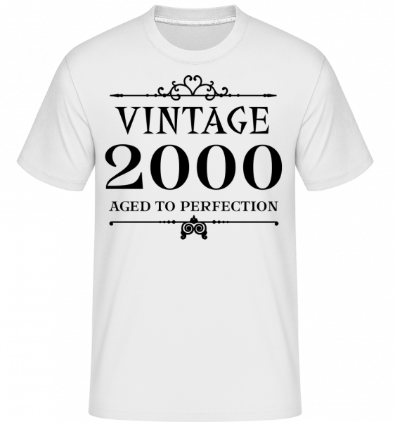Vintage 2000 Perfection -  T-Shirt Shirtinator homme - Blanc - Vorn