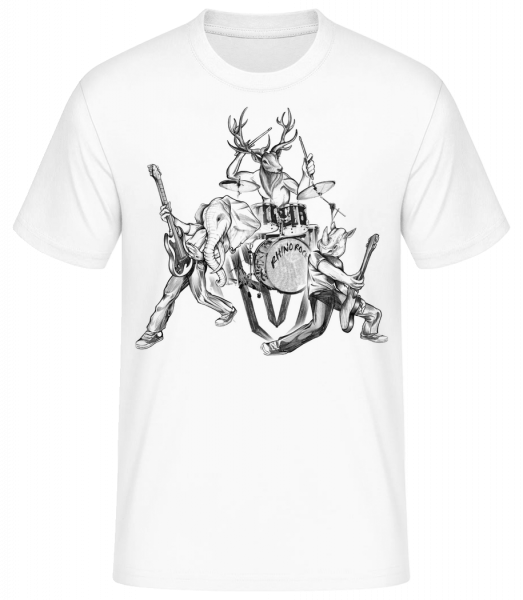 Bande Sauvage - T-shirt standard Homme - Blanc - Vorn