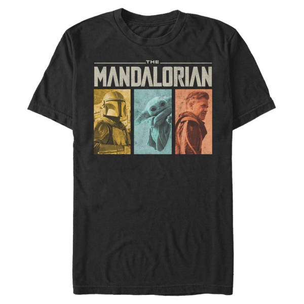 Star Wars - The Mandalorian - Skupina MandoMon Epi Group - Homme T-shirt - Noir - Devant