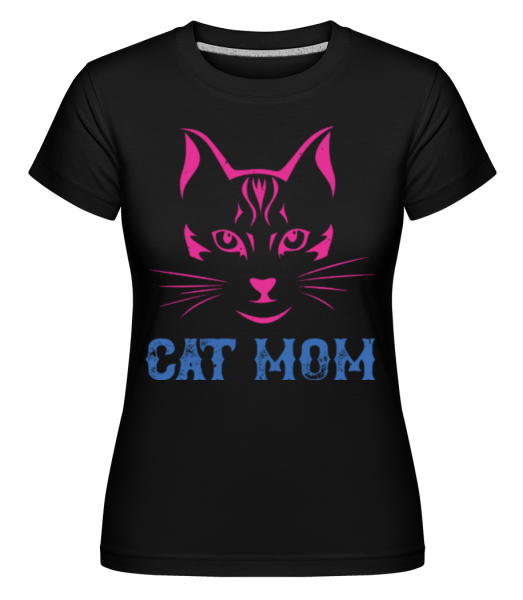 Cat Mom -  T-shirt Shirtinator femme - Noir - Devant