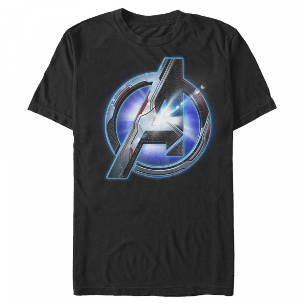 Marvel - Avengers Endgame - Logo Tech - Homme T-shirt - Noir - Devant