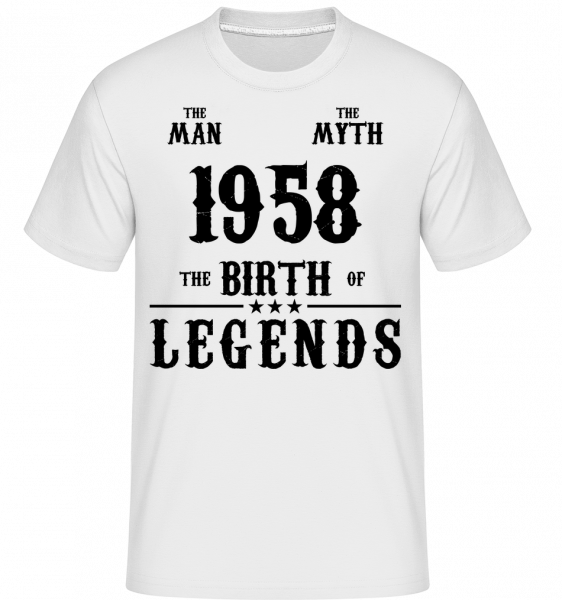 The Myth 1958 -  T-Shirt Shirtinator homme - Blanc - Vorn