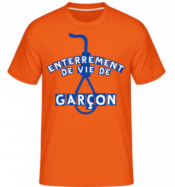 Enterrement De Vie De Garçon -  T-Shirt Shirtinator homme - Orange - Vorn