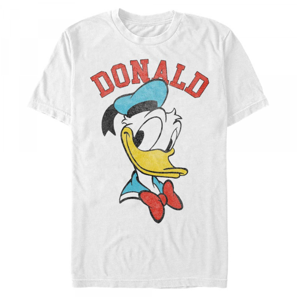 Disney Classics - Mickey Mouse - Donald Duck Donald - Homme T-shirt - Blanc - Devant