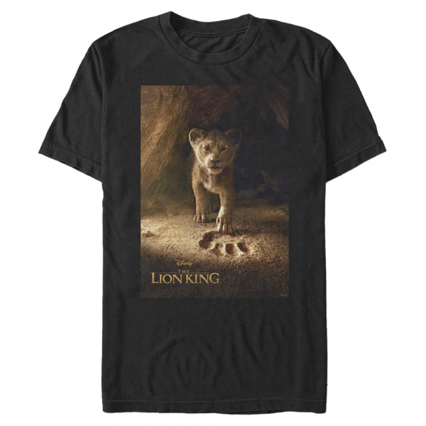 Disney - Le Roi lion - Simba Poster - Homme T-shirt - Noir - Devant