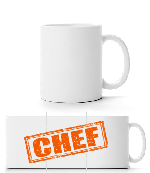 Chef Sign - Mug panorama - Blanc - Devant