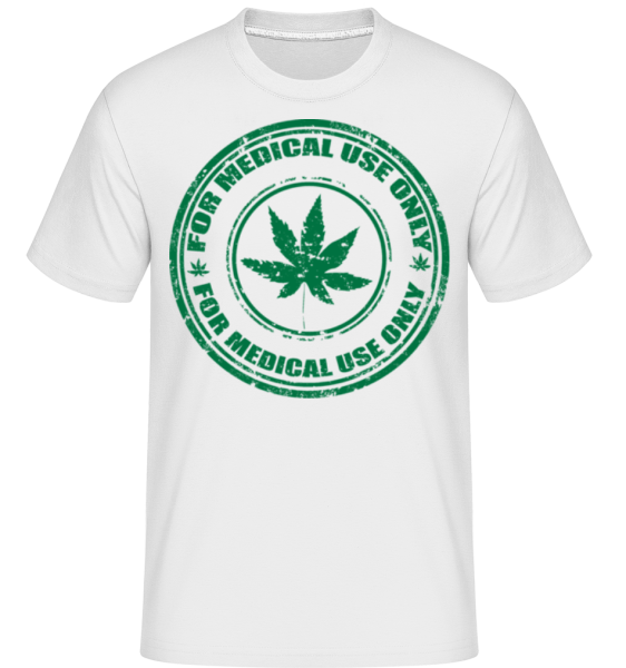 Marijuana Medical Use Only -  T-Shirt Shirtinator homme - Blanc - Devant