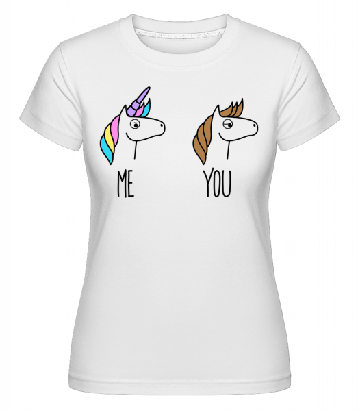 Me You Unicorns -  T-shirt Shirtinator femme - Blanc - Vorn