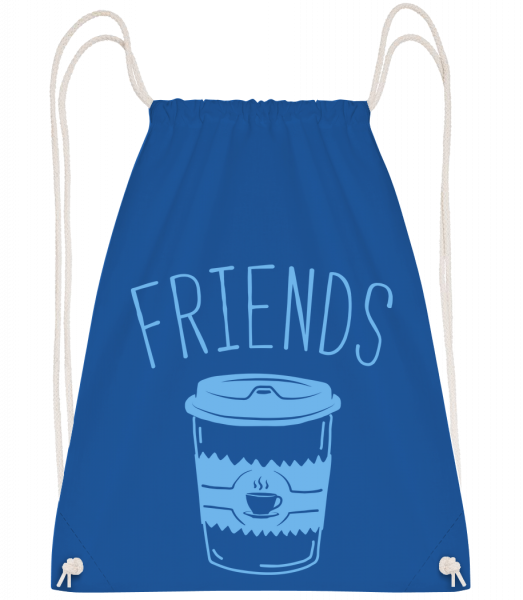 Friends Coffee - Sac à dos Drawstring - Bleu royal - Vorn