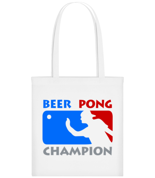 Beer Pong Champion - Tote Bag - Blanc - Devant