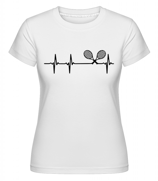 Pulsation Tennis -  T-shirt Shirtinator femme - Blanc - Vorn