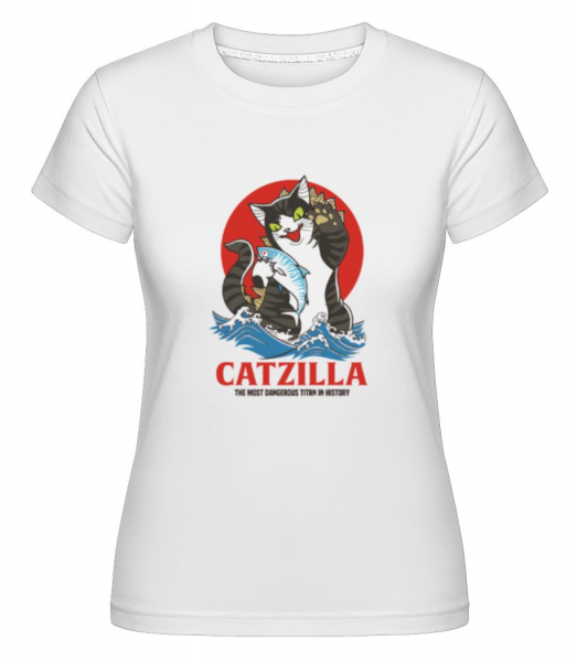 Catzilla -  T-shirt Shirtinator femme - Blanc - Devant