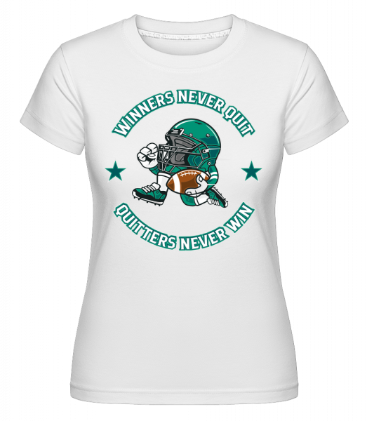 Football Player -  T-shirt Shirtinator femme - Blanc - Vorn