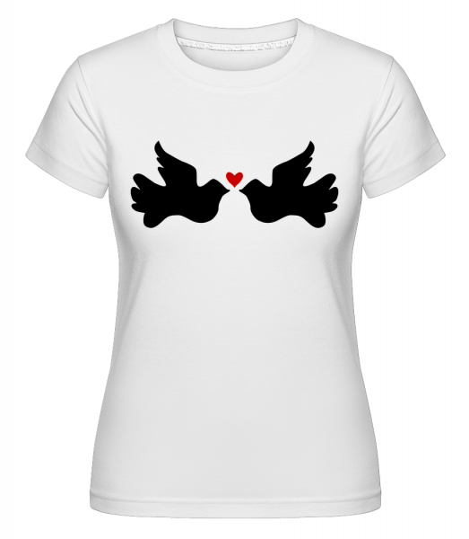 Love Birdies -  T-shirt Shirtinator femme - Blanc - Vorn