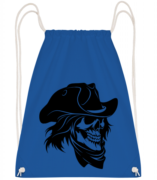 Pirate Skull - Sac à dos Drawstring - Bleu royal - Vorn