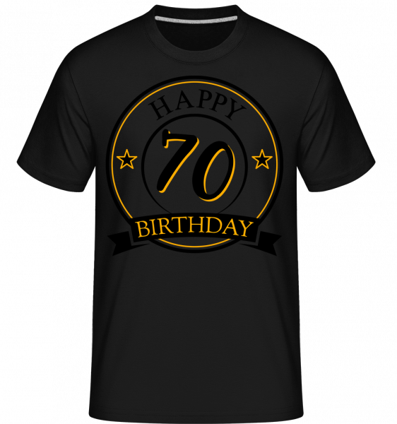 Happy Birthday 70 -  T-Shirt Shirtinator homme - Noir - Vorn