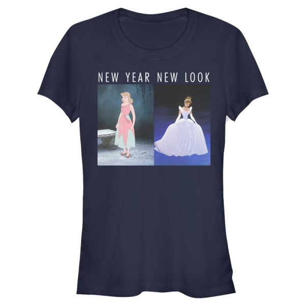 Disney - Cendrillon - Popelka New Year Look - New Year - Femme T-shirt - Bleu marine - Devant