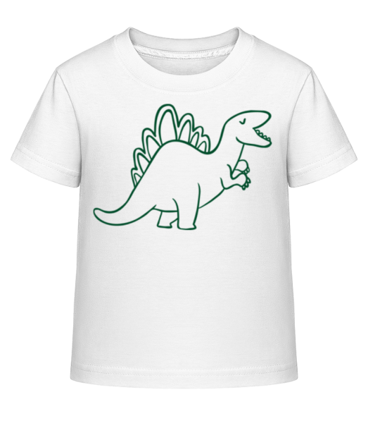 Dinosaur Kids Green - T-shirt shirtinator Enfant - Blanc - Devant