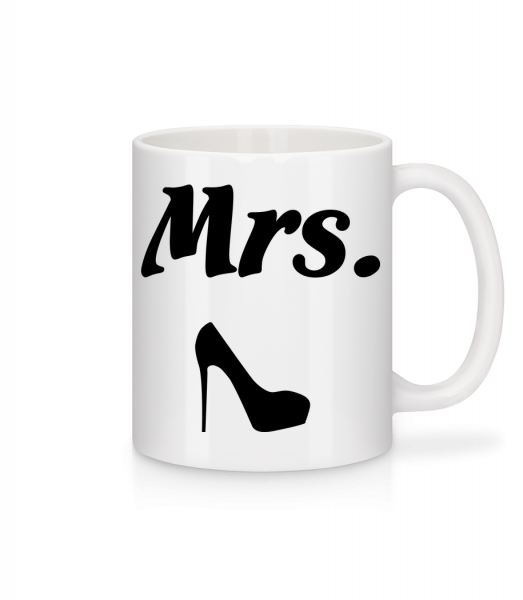 Mrs. Wedding - Mug en céramique blanc - Blanc - Vorn