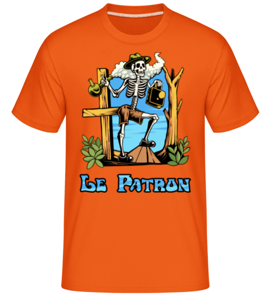 Le Patron -  T-Shirt Shirtinator homme - Orange - Devant