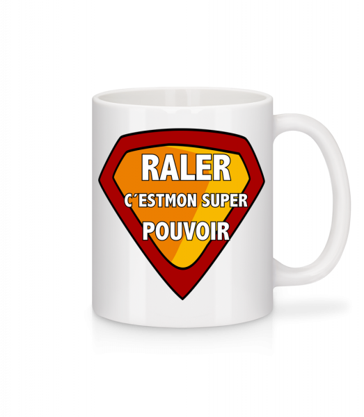 Raler C´Esmon Super Pouvoir - Mug en céramique blanc - Blanc - Vorn