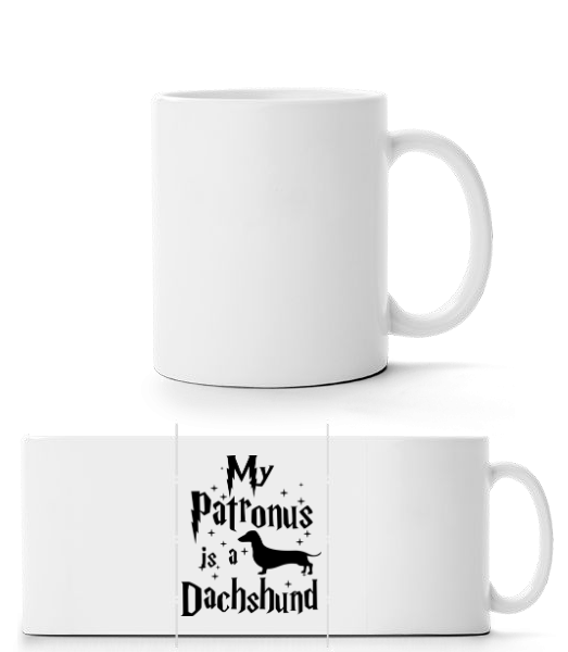 My Patronus Is A Dachshund - Mug panorama - Blanc - Devant