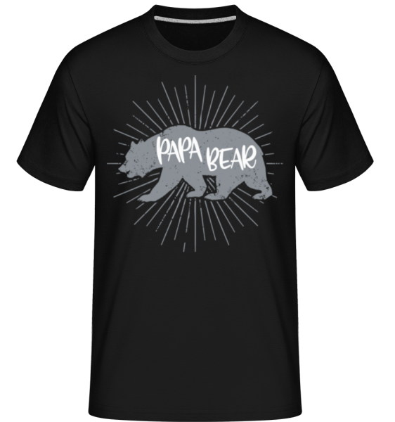Papa Bear -  T-Shirt Shirtinator homme - Noir - Devant