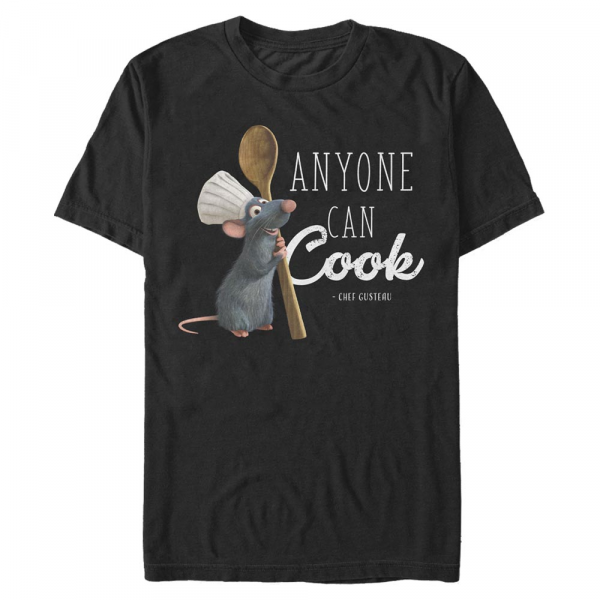 Pixar - Ratatouille - Remy Fresh Cook - Homme T-shirt - Noir - Devant