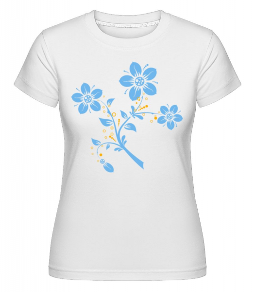 Flower Comic -  T-shirt Shirtinator femme - Blanc - Devant