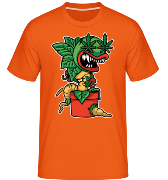 Plante De Cannabis -  T-Shirt Shirtinator homme - Orange - Devant