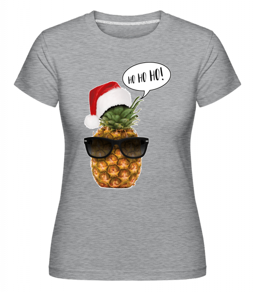 Santa Ananas -  T-shirt Shirtinator femme - Gris bruyère - Vorn