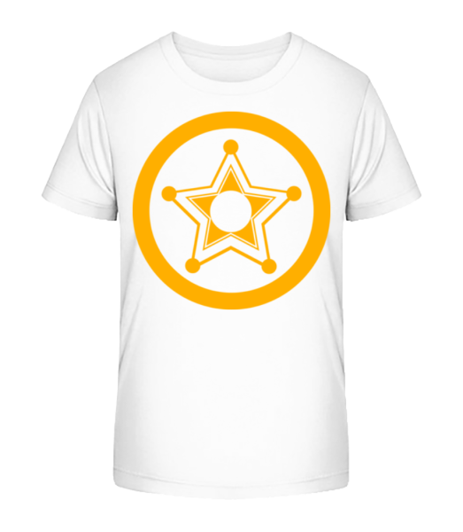 Star Icon Yellow - T-shirt bio Enfant Stanley Stella - Blanc - Devant
