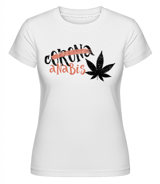 Cannabis -  T-shirt Shirtinator femme - Blanc - Vorn