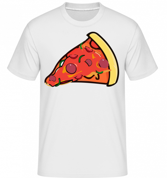 Pizza Slice -  T-Shirt Shirtinator homme - Blanc - Vorn