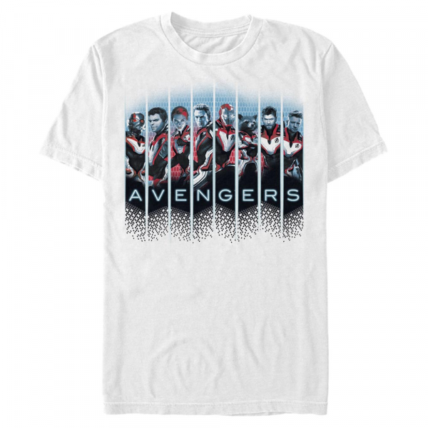 Marvel - Avengers Endgame - Skupina Grid Panel - Homme T-shirt - Blanc - Devant