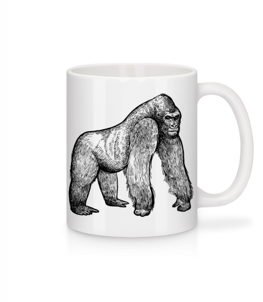Gimpanse - Mug en céramique blanc - Blanc - Vorn
