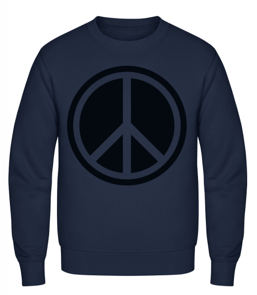 Symbole De La Paix - Sweat-shirt classique avec manches set-in - Marine - Vorn