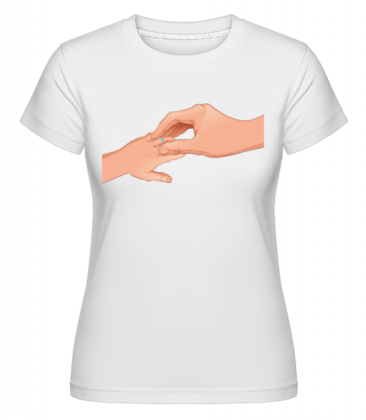Bague De Mariage -  T-shirt Shirtinator femme - Blanc - Vorn