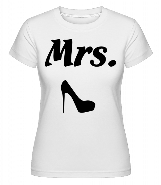 Mrs. Wedding -  T-shirt Shirtinator femme - Blanc - Vorn