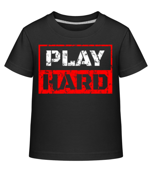 Play Hard - T-shirt shirtinator Enfant - Noir - Devant